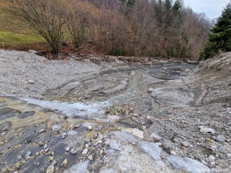 Sanacijska obnova vodotokov in hudournikov po poplavah na Klemenčevem (2)